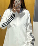 adidas經(jīng)典三條紋運(yùn)動(dòng)連帽夾克外套男女春季新款阿迪達(dá)斯三葉草 亮白   S 曬單實(shí)拍圖