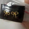 周大生黃金耳飾女足金蝴蝶結(jié)計(jì)價(jià)耳釘生日禮物送女友1.18g 曬單實(shí)拍圖