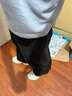 森馬（Semir）休閑褲男秋寬松弧形彎刀褲25長(cháng)褲垂感松弛感抽繩褲子10A525127102 曬單實(shí)拍圖