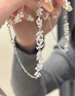 央創(chuàng  )時(shí)尚【中國黃金授權】銀手鏈女生小眾高級實(shí)用生日禮物送女友閨蜜S925 曬單實(shí)拍圖