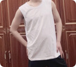 班尼路（Baleno）純棉背心男基礎款純色休閑百搭吸汗透氣舒適學(xué)生運動(dòng)凈版寬肩砍袖 曬單實(shí)拍圖