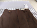 朗文斯?。↙.WEST）女2025秋季新款百搭氣質(zhì)寬松顯瘦高腰窄版闊腿休閑褲 深咖 M 100-110斤 曬單實(shí)拍圖