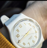 斯沃琪（Swatch）瑞士手表 白衣主教2.0 考試表 開(kāi)學(xué)石英男女腕表 SO28W106-S14 曬單實(shí)拍圖