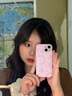 圣圖朗液態(tài)小羊皮草莓小熊適用iphone15promax蘋果13手機殼新款14plus小眾高級感12硅膠全包11防摔保護套 液態(tài)小羊皮草莓小熊-草紫色 iPhone 15 曬單實拍圖
