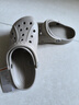 卡駱馳（CROCS）洞洞鞋貝雅男鞋女鞋輕便耐磨一腳蹬拖鞋休閑鞋|10126 卵石色-2V3 39 (240mm) 曬單實(shí)拍圖