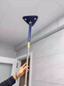 JCZS德國三角拖把天花板清潔神器2025新款家用擦屋頂房頂除塵自動(dòng)擰水 【可擦3.3米高】藍色-3布(180CM桿) 曬單實(shí)拍圖