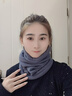 輪跡天涯圍脖冬季男保暖脖套女加絨加厚防寒面罩騎行防風(fēng)保暖護臉護頸圍巾 冬季保暖圍脖-灰色 曬單實(shí)拍圖