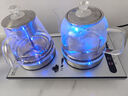 豐谷全自動(dòng)上水電熱水壺 茶臺燒水壺 家用辦公嵌入式茶桌茶幾一體機茶具電茶爐套裝 1L （37*20cm）底部上水銀色-蒸茶款 曬單實(shí)拍圖