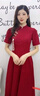 蘭卡·羅妮中式旗袍敬酒服新娘酒紅色小個(gè)子結婚訂婚禮服連衣裙平時(shí)可穿甜美 酒紅色 M 曬單實(shí)拍圖