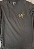 ARC'TERYX始祖鳥(niǎo) KRAGG COTTON LOGO SS 透氣 男子 棉質(zhì)短袖T恤 24K BLACK/黑色 L 曬單實(shí)拍圖