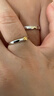 中國黃金向日葵情侶戒指一對求婚銀對戒女生生日禮物女友老婆結婚紀念日 向日葵情侶戒指【京速達】 曬單實(shí)拍圖