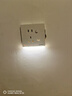 國際電工暗裝86型人體感應地腳燈白五孔插座式小夜燈入戶(hù)門(mén)臥室起夜床頭 五孔插座感應小夜燈【白色】 曬單實(shí)拍圖