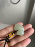 周大福平安吉祥鎖包和田玉吊墜配繩送生日禮物GEV40 GEV40 曬單實(shí)拍圖