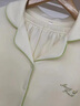 貓人純棉睡衣女士100全棉春秋季帶胸墊開(kāi)衫長(cháng)袖套裝大碼寬松家居服 清新綠 【100%純棉 免穿文胸】 L 【158-165cm/100-120斤】 曬單實(shí)拍圖