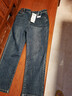 逸陽(yáng)九分不易褪色牛仔直筒褲女2025早秋季新款小個(gè)子顯高煙管褲子 霧霾藍 28 曬單實(shí)拍圖
