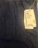 無印良品（MUJI）棉 漢麻 牛仔 寬版褲 女式牛仔褲 深藏青色  L  曬單實拍圖