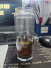 胖東來(lái)水晶水杯雙層車(chē)載玻璃杯茶杯大容量便攜加厚透明隔熱杯子男士水杯 400ML【菱形水晶蓋】可定制 曬單實(shí)拍圖