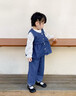 G.DUCKKIDS小黃鴨童裝女童春裝牛仔套裝2025新款洋氣牛仔三件套寶寶春秋衣服 深藍色牛仔三件套 130 (建議115-125cm 5.2-7周歲) 曬單實(shí)拍圖