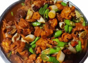 山東特色正宗臨沂炒雞整只現(xiàn)殺現(xiàn)炒散養(yǎng)公雞真空包裝加熱即即食 【微辣】正宗臨沂炒雞約3斤 2只 曬單實拍圖