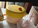 皇寵大眼萌寶寶輔食碗 兒童注水保溫碗吸盤(pán)碗 PPSU雙內膽碗克洛黃 曬單實(shí)拍圖