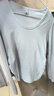 森馬（Semir）t恤女短款大圓領(lǐng)修身顯瘦2025春秋純色上衣內搭109125101011 曬單實(shí)拍圖