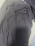 利郎青年商務(wù)男裝【周翔宇聯(lián)名】休閑褲男薄絨通勤闊版長褲Q4DXK301 黑色 33 (175/84A) 曬單實拍圖