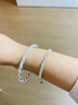 云金麗銀手鐲女足銀999民族風(fēng)麻花閉口實(shí)心銀鐲子送女友生日禮物 曬單實(shí)拍圖