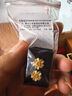 周大生黃金3D硬金桃花櫻花耳釘氣質(zhì)簡約金耳釘生日禮物送女友 曬單實拍圖