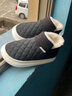 DFBK德國品質(zhì)防滑棉拖鞋老人專(zhuān)用男女士2025新款冬天可外穿棉鞋毛毛雪 【加厚升級版】星空黑高包跟暖腳踝 40 41碼 曬單實(shí)拍圖