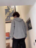 森馬（Semir）連帽外套男簡約純色百搭針織夾克秋季情侶裝休閑上衣101524108204 曬單實拍圖