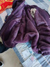 梵花秀（fanhuaxiu）媽媽秋冬外套加絨加厚2025新款中老年女裝冬季加絨風(fēng)衣派克服連帽 紫色 加絨外套 2XL 建議穿110-125斤 曬單實(shí)拍圖