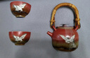 蘇氏陶瓷（SUSHI CERAMICS）國潮宮墻紅功夫茶具瑞鶴呈祥窯變自然紋理提梁壺陶瓷托盤(pán)禮盒裝 曬單實(shí)拍圖