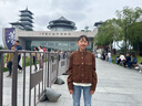 百圖betu女裝2025春季新款短外套休閑工裝夾克麂皮絨短外套女2501T40 駱駝色 XS 曬單實(shí)拍圖