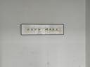 六然畫(huà)藝（LIURANHUAYI）弘一法師字畫(huà)新中式書(shū)房裝飾畫(huà)橫幅名言書(shū)法禪意掛畫(huà)茶室客廳壁畫(huà) A款-小春日和 明天也是 40*160CM摩登黑(鋁合金框+鋼化膜 曬單實(shí)拍圖