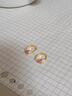 MHFDO胖東來品質(zhì)嘟嘟夫婦愛心耳環(huán)女2025新款睡覺免摘感耳飾小眾獨(dú)特耳 多巴胺耳扣 米粉 一對(duì)裝 內(nèi)直徑 曬單實(shí)拍圖