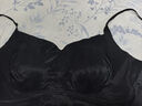 珀萊雅冰絲內衣女超薄細肩帶大胸顯小性感U型露背2025新款吊帶透氣文胸 冰黑色 厚度0.3cm左右 XL （建議38/85) 曬單實(shí)拍圖
