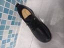 蜘蛛王女鞋皮鞋新款2025秋季新款軟底樂(lè )福鞋真皮休閑舒適單鞋深口工作鞋 工裝商務(wù)黑 36 曬單實(shí)拍圖