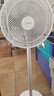 美的（Midea）電風(fēng)扇 家用七葉立式落地扇宿舍臥室輕音節(jié)能搖頭桌面小風(fēng)扇大風(fēng)力空氣循環(huán)風(fēng)扇 SAF30AC  曬單實拍圖
