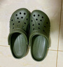 卡駱馳（CROCS）洞洞鞋貝雅男鞋女鞋輕便耐磨一腳蹬拖鞋休閑鞋|10126 軍綠色-309 40 (250mm) 曬單實(shí)拍圖