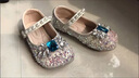 G.DUCKKIDS女童愛(ài)莎閃閃公主鞋2023年新款夏季兒童水晶鞋女寶寶單鞋春秋皮鞋 曬單實(shí)拍圖