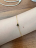 周六福（ZLF）黃金手鏈女款足金甜酷少女系列愛(ài)心手鏈可調節 計價(jià)T 16+3cm尾鏈 - 1.81g 曬單實(shí)拍圖