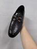 老爺車(chē)皮鞋男2025新款高端男鞋100%頭層牛皮皮鞋商務(wù)正裝亮面男士皮鞋 5198黑色 42 曬單實(shí)拍圖