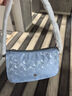 新秀麗（Samsonite）【京東奧萊】時(shí)尚藝術(shù)聯(lián)名女士單肩斜挎包印花女包手提包畢業(yè)旅行 藍色印花（聯(lián)名款腋下包） 曬單實(shí)拍圖