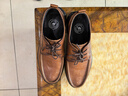 駱駝（CAMEL）復古擦色牛皮耐磨軟底秋大頭休閑商務(wù)皮鞋男 G13S201051 黃棕 41 曬單實(shí)拍圖