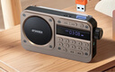 山水（SANSUI）M31老人收音機老年人充電插卡音樂(lè )播放器迷你小音箱便攜式隨身聽(tīng)FM調頻廣播音響藍牙音箱 灰色 曬單實(shí)拍圖
