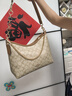 蔻馳（COACH）【品牌直供】禮物L(fēng)AUREL女士單肩腋下包淺卡其色CR149IMNLJ 曬單實(shí)拍圖