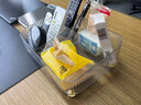 詠幻遙控器收納盒輕奢客廳桌面抽取式衛紙盒床頭手機雜物整理盒收納盒 [透明]茶幾收納盒 曬單實(shí)拍圖