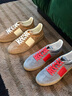 華倫天奴VALENTINO男士 UPVILLAGE 低幫休閑運動(dòng)鞋德訓鞋 卡其色/象牙白（建議選小半碼） 42 曬單實(shí)拍圖