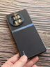 適用一加12殼13一加ace3新款素皮保護套1+ace5pro超薄十二高檔ace 【云墨黑】真皮手感電鍍光澤 一加 12 曬單實(shí)拍圖