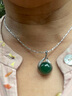 QPQK和田玉項鏈女士高級感輕奢2026年新款爆款小眾玉石吊墜翡翠鎖 碧玉項鏈 高檔禮盒 曬單實(shí)拍圖